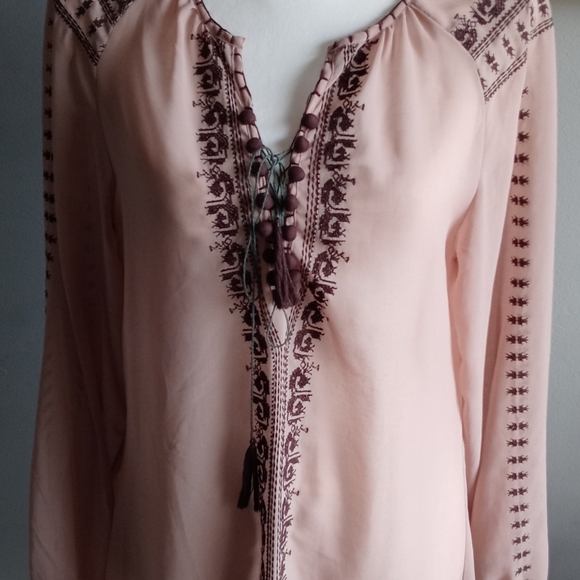 BCBG transparent tunic long sleeves one size - Picture 3 of 8